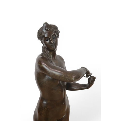 3040 - MAYA SERGER VAN PANHUYS (BRITISH 1870-1944)CLASSICAL NUDEBronze, signed on plinth, dated 1923, 49cm ... 