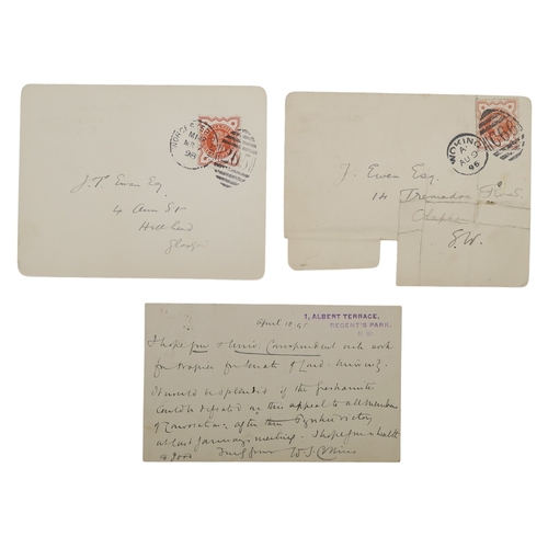 2625 - WELLS (HERBERT GEORGE, H.G.)A collection of written correspondence, sent from Wells to 