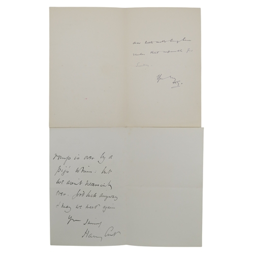 2625 - WELLS (HERBERT GEORGE, H.G.)A collection of written correspondence, sent from Wells to 
