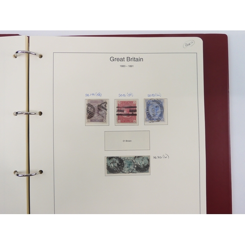 7014 - Great Britain 1841 to 1988 used and new<br />The Great Britain Collection, most pages complete to in...