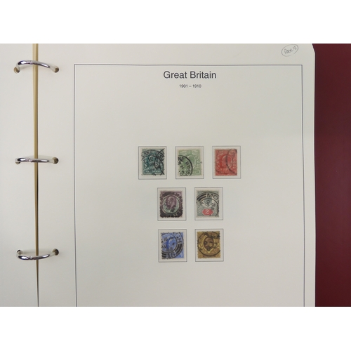 7014 - Great Britain 1841 to 1988 used and new<br />The Great Britain Collection, most pages complete to in...