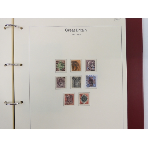 7014 - Great Britain 1841 to 1988 used and new<br />The Great Britain Collection, most pages complete to in...