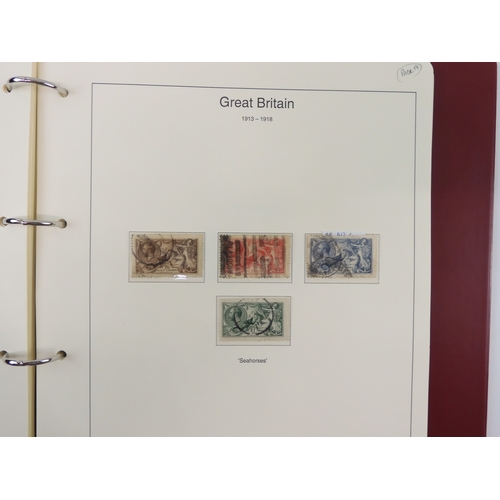 7014 - Great Britain 1841 to 1988 used and new<br />The Great Britain Collection, most pages complete to in...