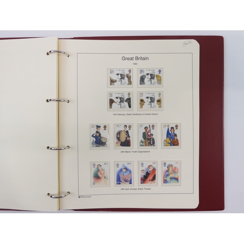 7014 - Great Britain 1841 to 1988 used and new<br />The Great Britain Collection, most pages complete to in...