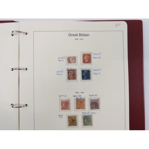 7014 - Great Britain 1841 to 1988 used and new<br />The Great Britain Collection, most pages complete to in...