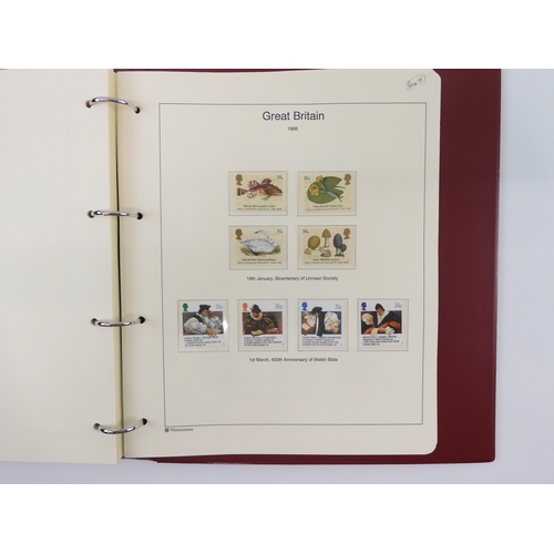 7014 - Great Britain 1841 to 1988 used and new<br />The Great Britain Collection, most pages complete to in...