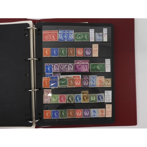 7016 - GREAT BRITAIN <br />An album of mostly used and some mint stamps various shades and denominations wi...