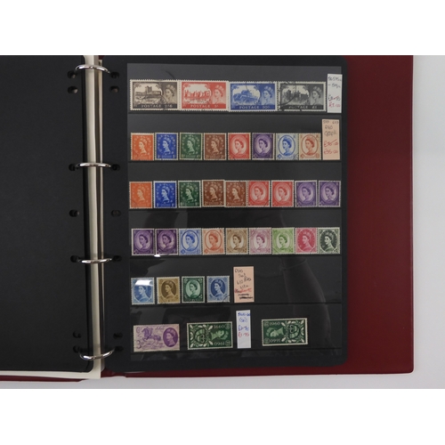 7016 - GREAT BRITAIN <br />An album of mostly used and some mint stamps various shades and denominations wi...