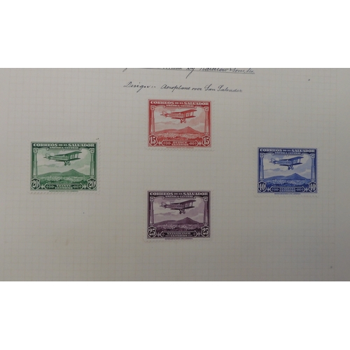 7036 - A good collection to include air stamps in a utility album with Honduras 1930 air stamps, Italy 1930... 