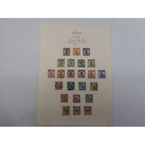 7037 - REPUBLIC OF CHINAused stamps to include 1912 Chinese Empire stamps overprinted 