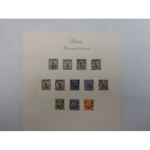 7037 - REPUBLIC OF CHINAused stamps to include 1912 Chinese Empire stamps overprinted 