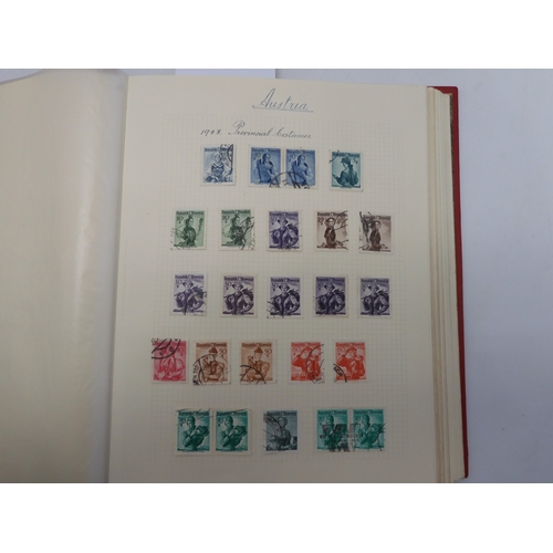 7038 - A world wide stamp collection featuring air stamps in an album to include Germany sg 469 mint Graf Z...