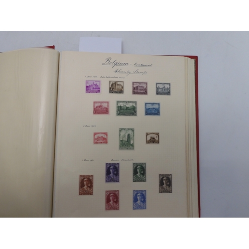 7038 - A world wide stamp collection featuring air stamps in an album to include Germany sg 469 mint Graf Z...