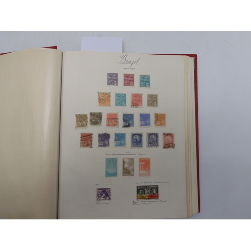 7038 - A world wide stamp collection featuring air stamps in an album to include Germany sg 469 mint Graf Z... 