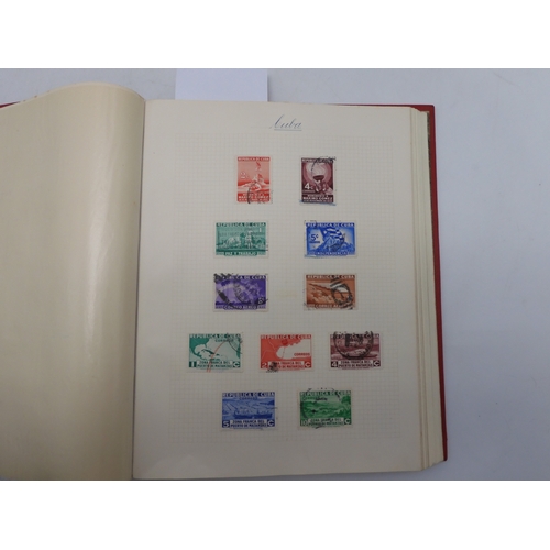 7038 - A world wide stamp collection featuring air stamps in an album to include Germany sg 469 mint Graf Z... 