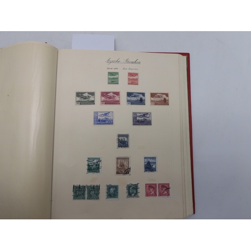 7038 - A world wide stamp collection featuring air stamps in an album to include Germany sg 469 mint Graf Z... 