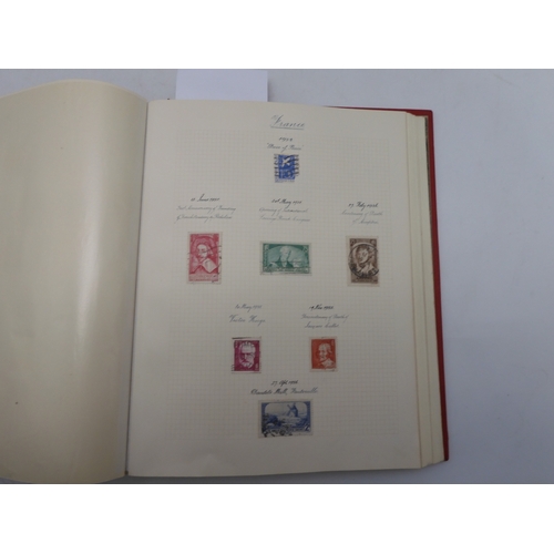 7038 - A world wide stamp collection featuring air stamps in an album to include Germany sg 469 mint Graf Z... 