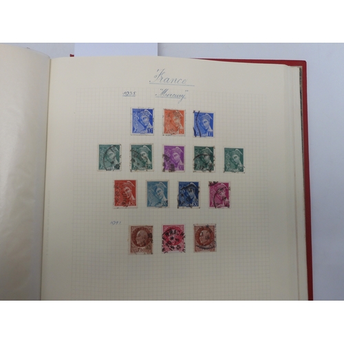 7038 - A world wide stamp collection featuring air stamps in an album to include Germany sg 469 mint Graf Z... 