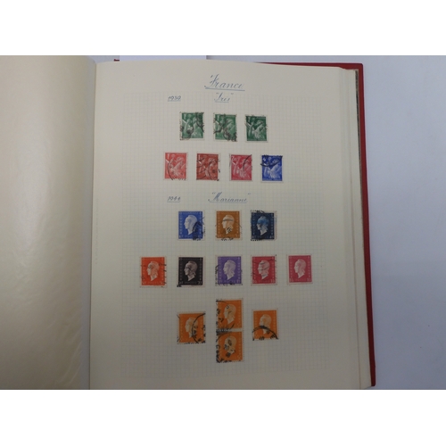 7038 - A world wide stamp collection featuring air stamps in an album to include Germany sg 469 mint Graf Z... 