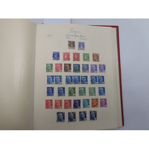 7038 - A world wide stamp collection featuring air stamps in an album to include Germany sg 469 mint Graf Z... 