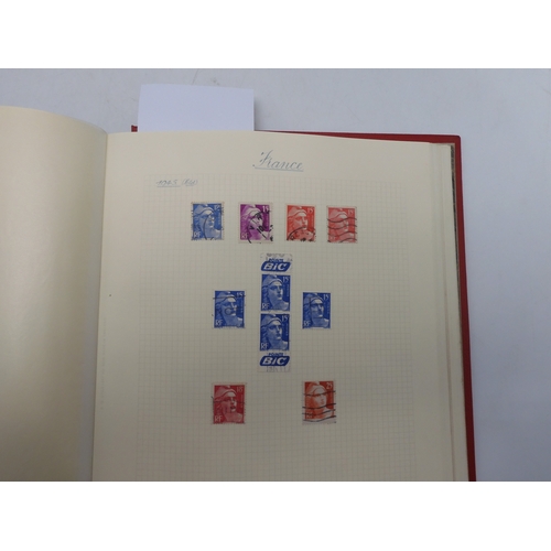 7038 - A world wide stamp collection featuring air stamps in an album to include Germany sg 469 mint Graf Z... 