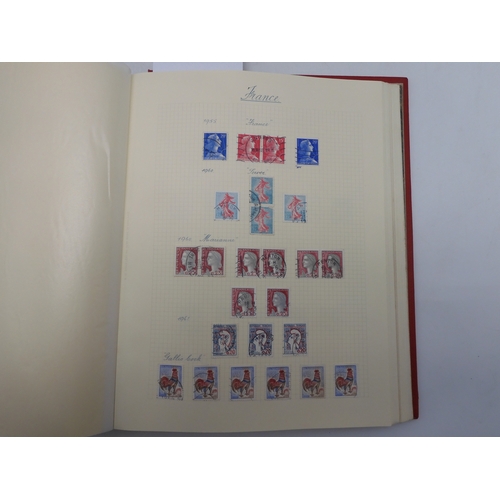 7038 - A world wide stamp collection featuring air stamps in an album to include Germany sg 469 mint Graf Z... 