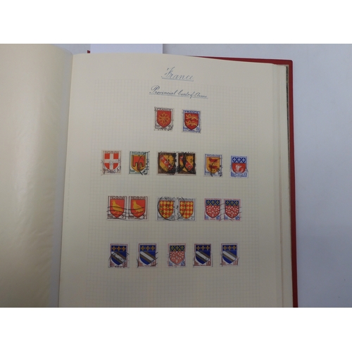 7038 - A world wide stamp collection featuring air stamps in an album to include Germany sg 469 mint Graf Z... 