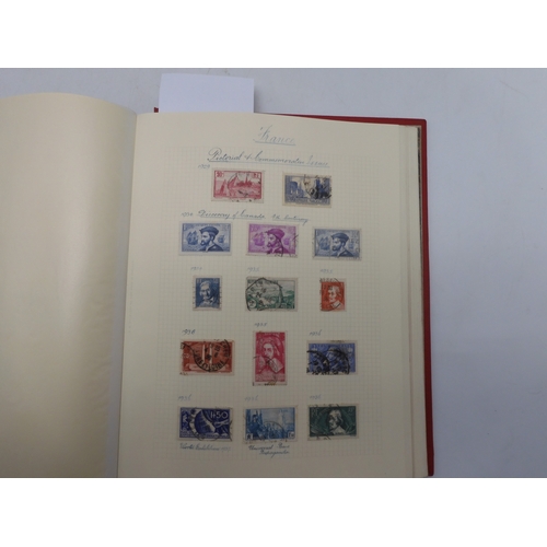 7038 - A world wide stamp collection featuring air stamps in an album to include Germany sg 469 mint Graf Z... 