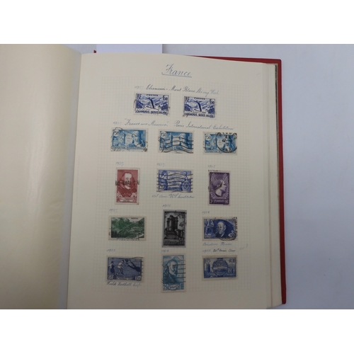 7038 - A world wide stamp collection featuring air stamps in an album to include Germany sg 469 mint Graf Z...