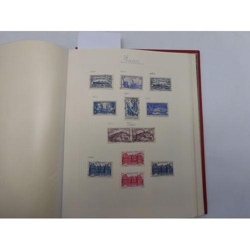 7038 - A world wide stamp collection featuring air stamps in an album to include Germany sg 469 mint Graf Z... 