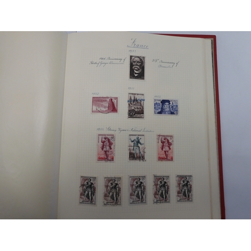 7038 - A world wide stamp collection featuring air stamps in an album to include Germany sg 469 mint Graf Z...