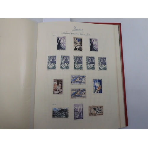 7038 - A world wide stamp collection featuring air stamps in an album to include Germany sg 469 mint Graf Z... 