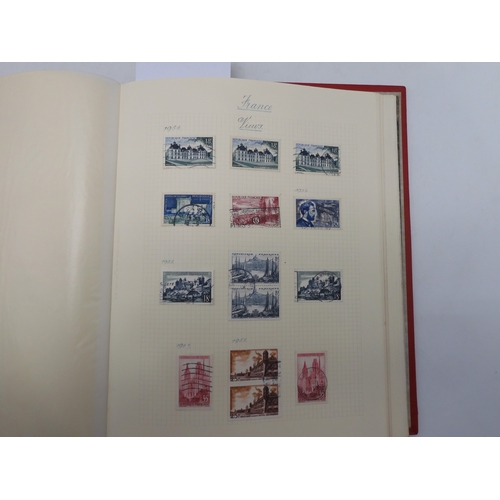 7038 - A world wide stamp collection featuring air stamps in an album to include Germany sg 469 mint Graf Z... 