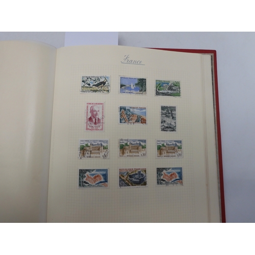 7038 - A world wide stamp collection featuring air stamps in an album to include Germany sg 469 mint Graf Z...