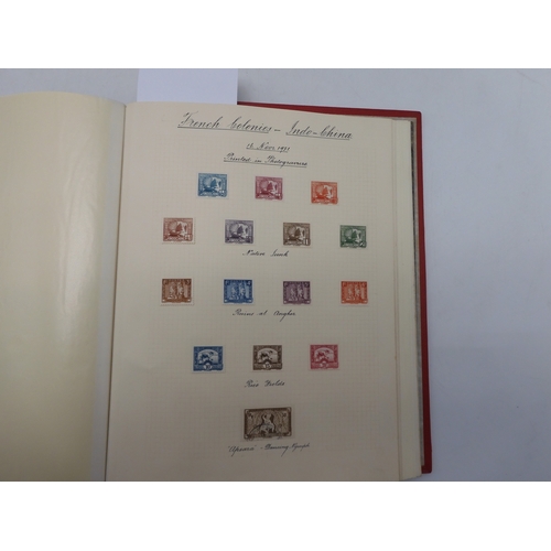 7038 - A world wide stamp collection featuring air stamps in an album to include Germany sg 469 mint Graf Z...