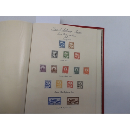 7038 - A world wide stamp collection featuring air stamps in an album to include Germany sg 469 mint Graf Z...