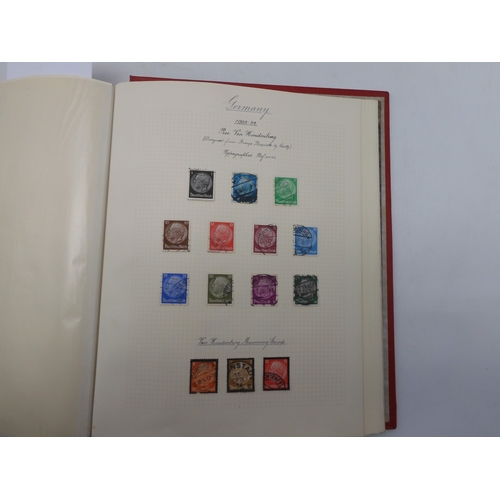 7038 - A world wide stamp collection featuring air stamps in an album to include Germany sg 469 mint Graf Z... 