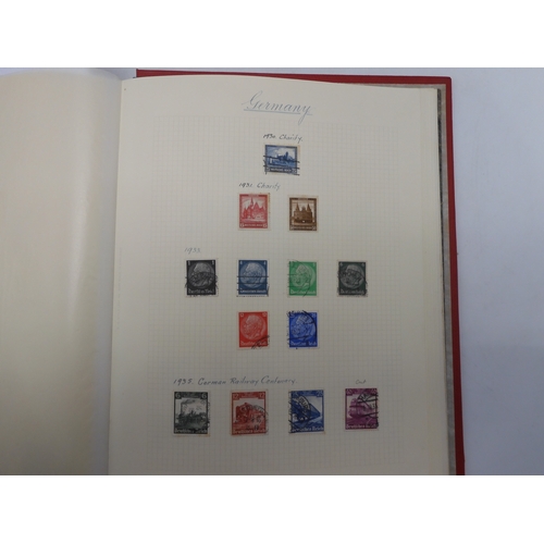 7038 - A world wide stamp collection featuring air stamps in an album to include Germany sg 469 mint Graf Z... 