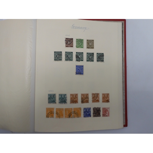 7038 - A world wide stamp collection featuring air stamps in an album to include Germany sg 469 mint Graf Z...