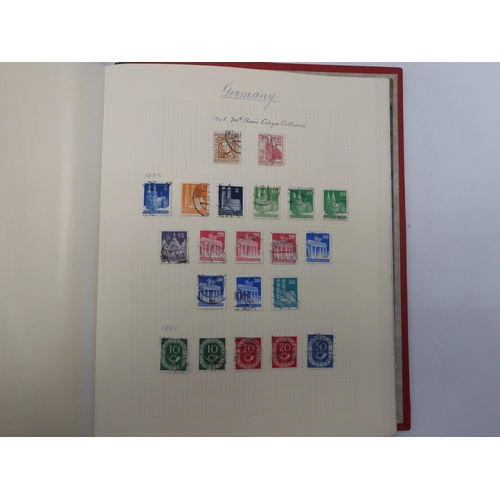 7038 - A world wide stamp collection featuring air stamps in an album to include Germany sg 469 mint Graf Z... 