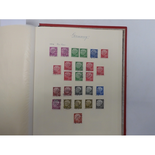 7038 - A world wide stamp collection featuring air stamps in an album to include Germany sg 469 mint Graf Z...