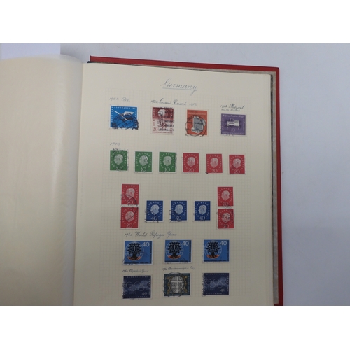 7038 - A world wide stamp collection featuring air stamps in an album to include Germany sg 469 mint Graf Z...