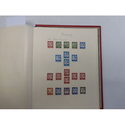 7038 - A world wide stamp collection featuring air stamps in an album to include Germany sg 469 mint Graf Z...