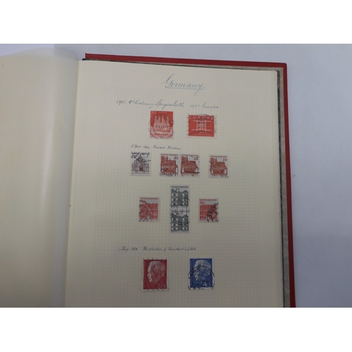 7038 - A world wide stamp collection featuring air stamps in an album to include Germany sg 469 mint Graf Z... 