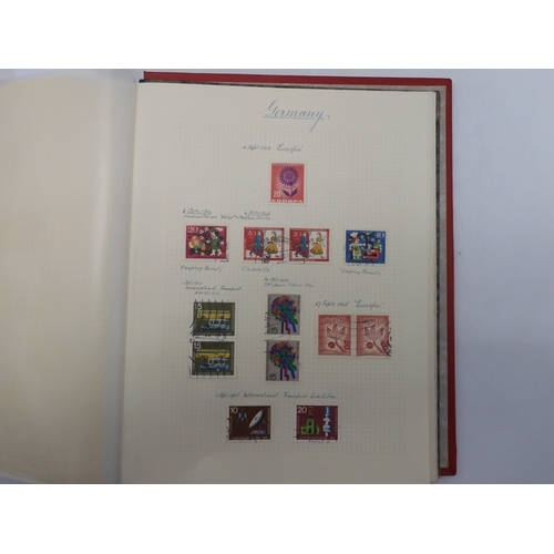 7038 - A world wide stamp collection featuring air stamps in an album to include Germany sg 469 mint Graf Z...