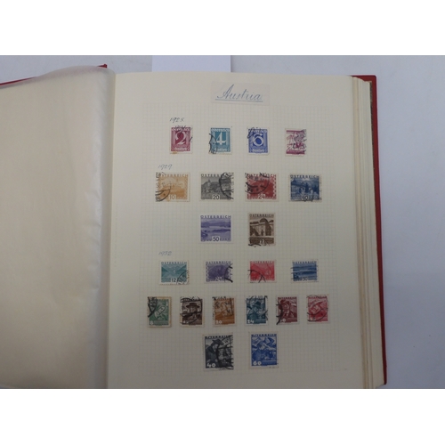 7038 - A world wide stamp collection featuring air stamps in an album to include Germany sg 469 mint Graf Z... 