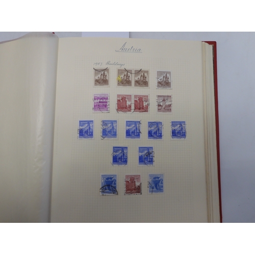 7038 - A world wide stamp collection featuring air stamps in an album to include Germany sg 469 mint Graf Z...