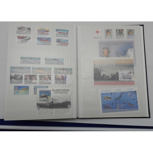 7040 - BRITISH COMMONWEALTH<br />two stock books to contain mostly modern Malta and British Antarctic Terri...