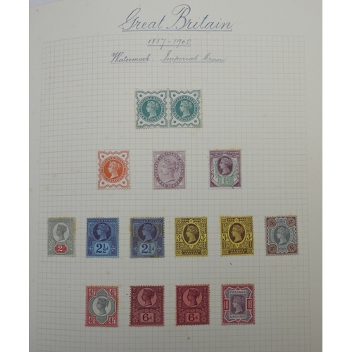 7041 - GREAT BRITAIN VICTORIA TO ELIZABETH II<br />A collection from 1840 to 1969 in two albums to include ...