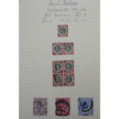 7041 - GREAT BRITAIN VICTORIA TO ELIZABETH II<br />A collection from 1840 to 1969 in two albums to include ...